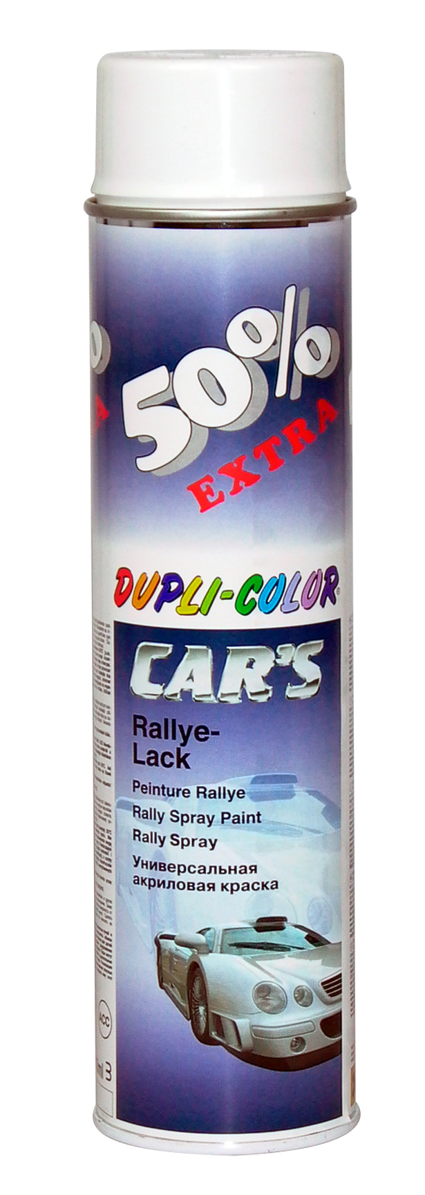 Spray Vopsea Alb Lucios, Duplicolor Cars, 600ml